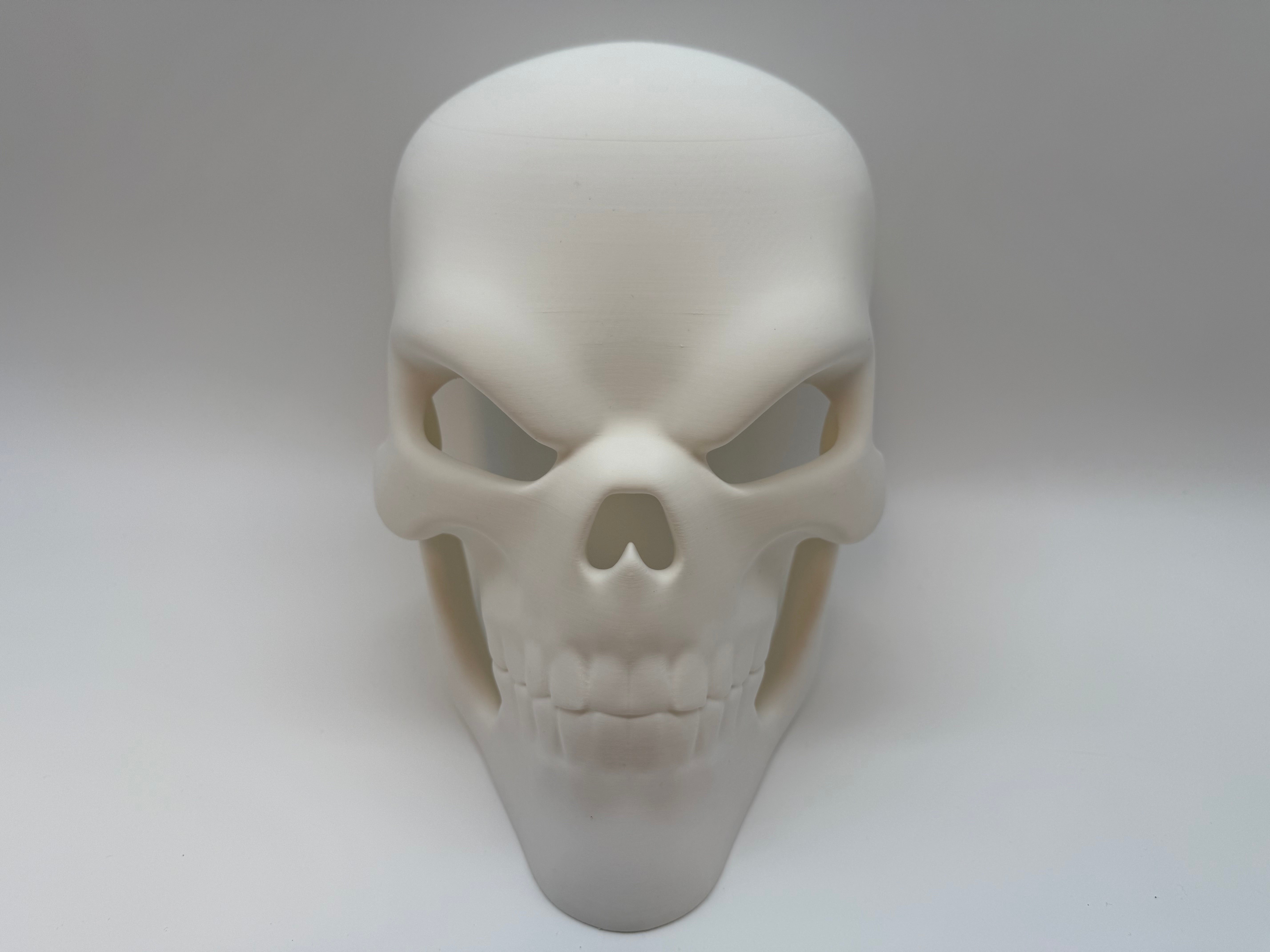 White Ghost Rider Skull Mask – Cool and Menacing Design - Premium Quality